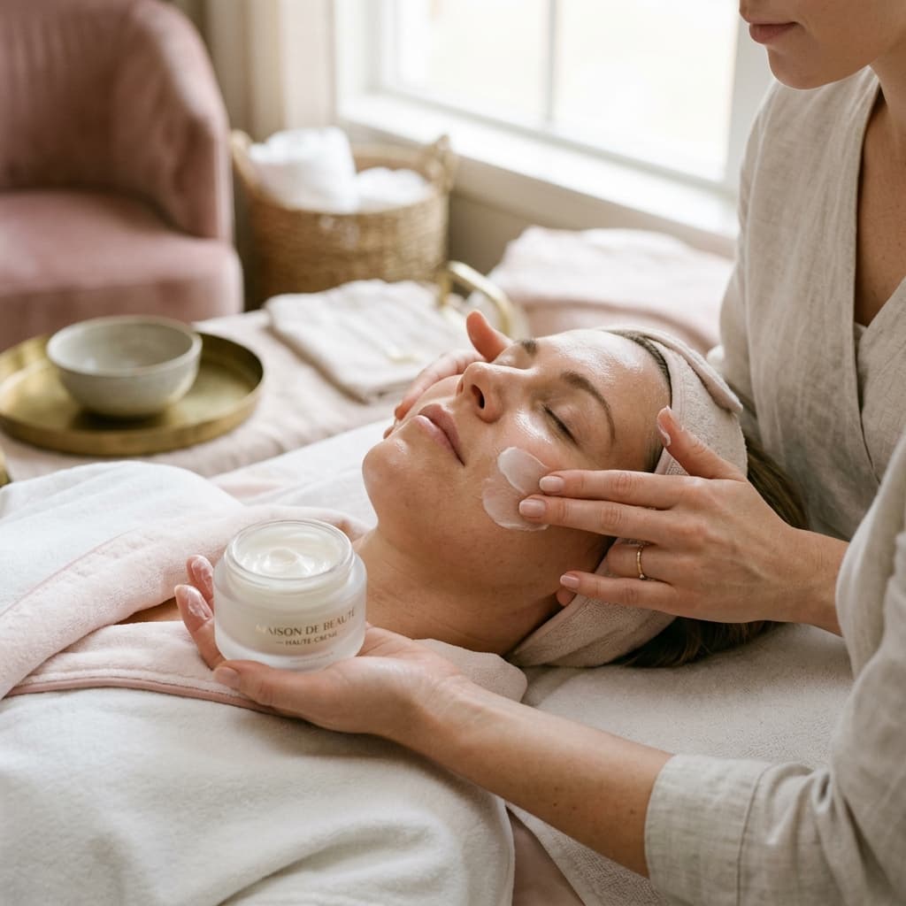 Nanášení přípravku Eberlin Biocosmetics při základním ošetření pleti Equilibrium